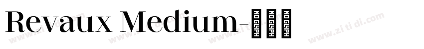 Revaux Medium字体转换